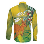 Australia Day Special Family Matching Off The Shoulder Long Sleeve Dress and Hawaiian Shirt - Aussie Hoodie