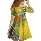 Australia Day Special Family Matching Off Shoulder Maxi Dress and Hawaiian Shirt - Aussie Hoodie