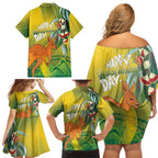 Australia Day Special Family Matching Off Shoulder Short Dress and Hawaiian Shirt - Aussie Hoodie