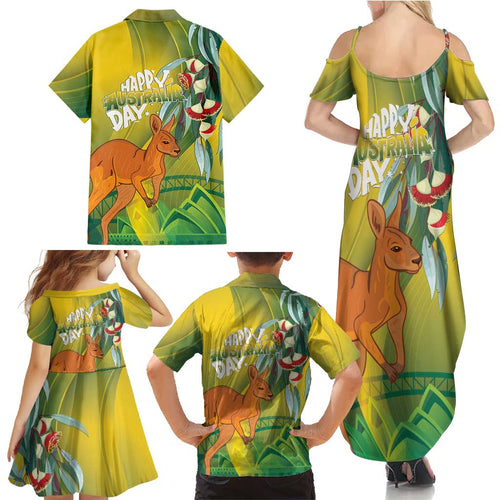 Australia Day Special Family Matching Summer Maxi Dress and Hawaiian Shirt - Aussie Hoodie