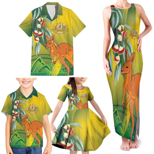 Australia Day Special Family Matching Tank Maxi Dress and Hawaiian Shirt - Aussie Hoodie