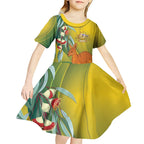 Australia Day Special Kid Short Sleeve Dress - Aussie Hoodie