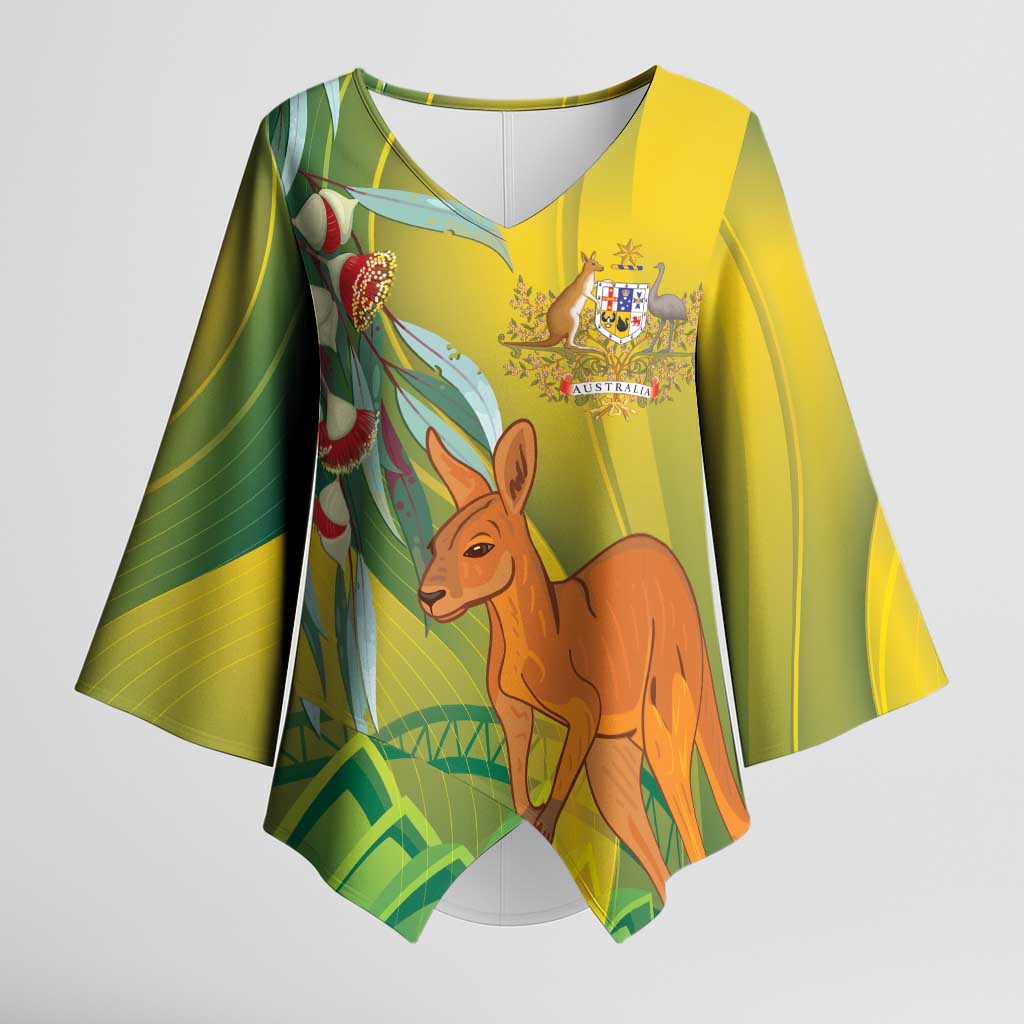 Australia Day Special Kimono Sleeve Blouse - Aussie Hoodie