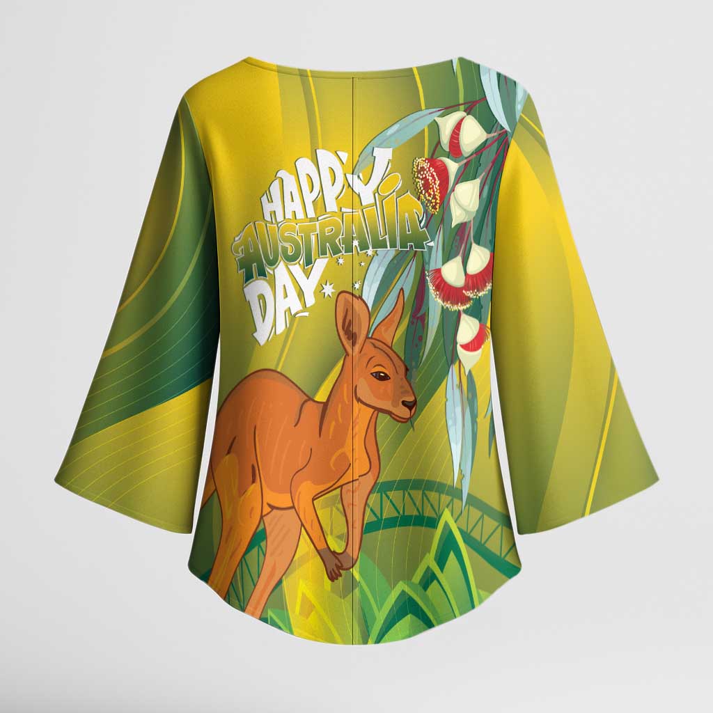 Australia Day Special Kimono Sleeve Blouse - Aussie Hoodie