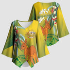 Australia Day Special Kimono Sleeve Blouse - Aussie Hoodie