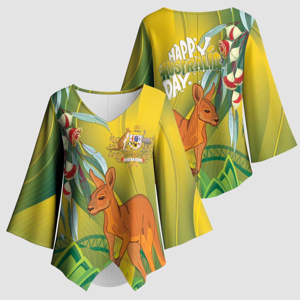 Australia Day Special Kimono Sleeve Blouse - Aussie Hoodie