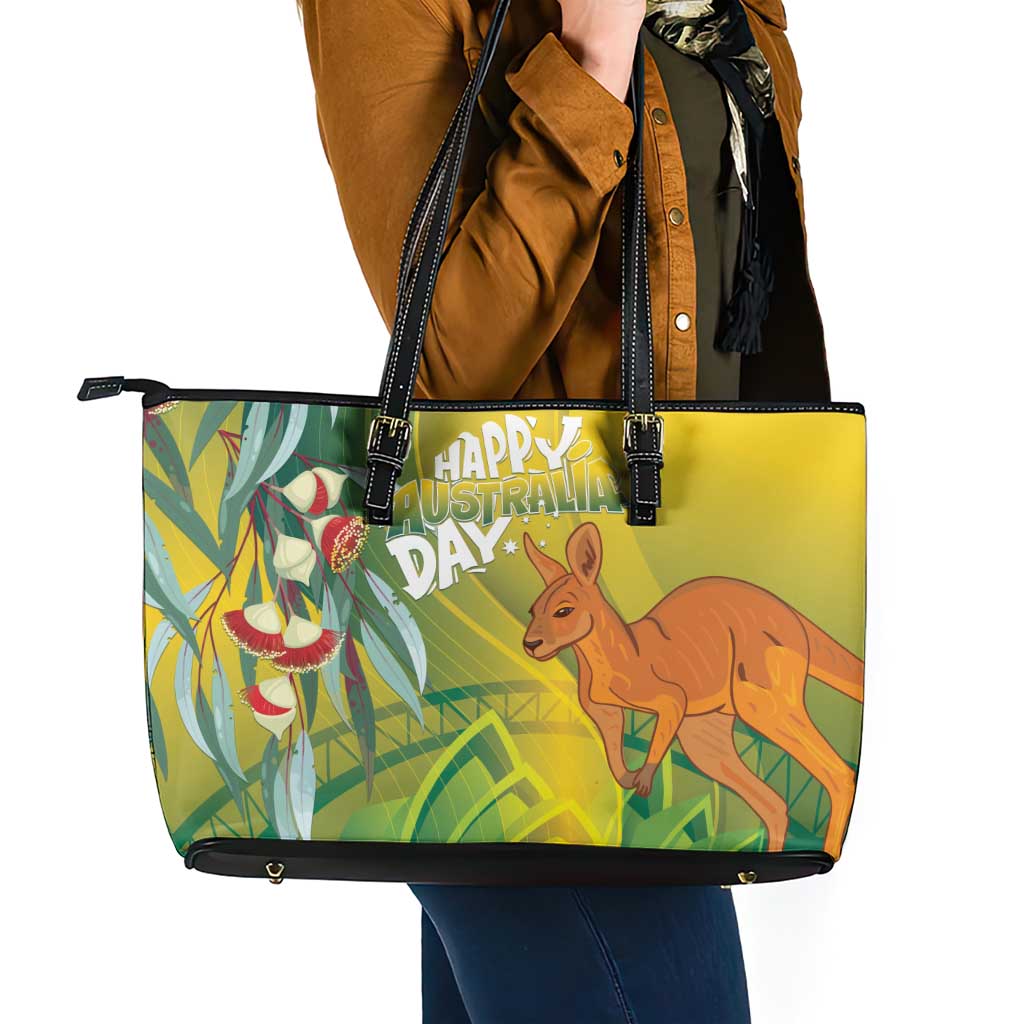 Australia Day Special Leather Tote Bag - Aussie Hoodie