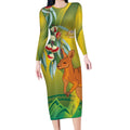 Australia Day Special Long Sleeve Bodycon Dress - Aussie Hoodie
