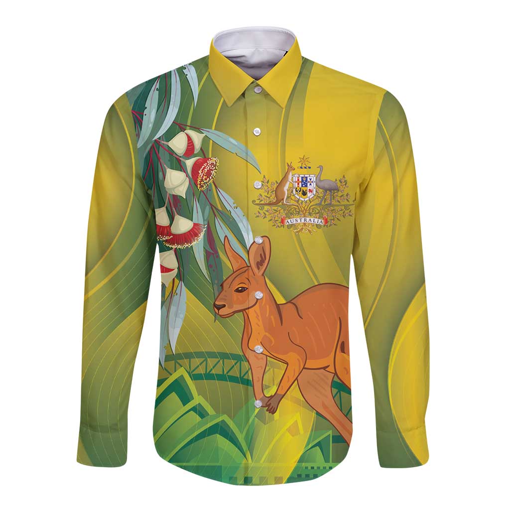 Australia Day Special Long Sleeve Button Shirt - Aussie Hoodie