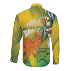 Australia Day Special Long Sleeve Button Shirt - Aussie Hoodie