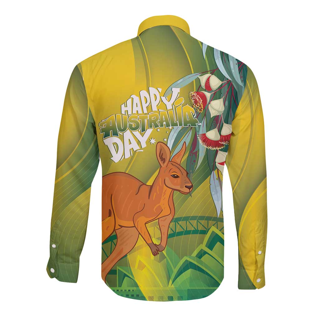 Australia Day Special Long Sleeve Button Shirt - Aussie Hoodie