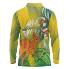 Australia Day Special Long Sleeve Polo Shirt - Aussie Hoodie