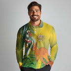 Australia Day Special Long Sleeve Polo Shirt - Aussie Hoodie