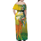 Australia Day Special Off Shoulder Maxi Dress - Aussie Hoodie