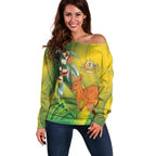 Australia Day Special Off Shoulder Sweater - Aussie Hoodie