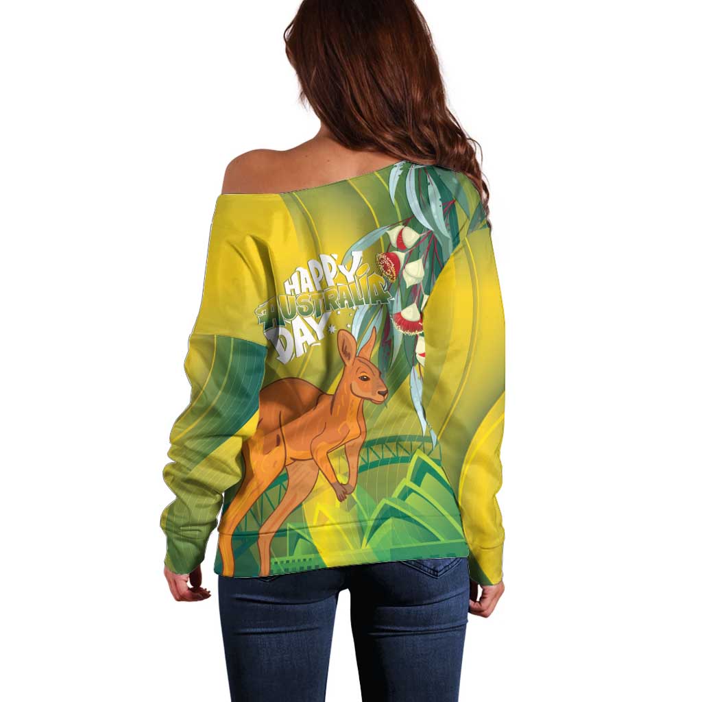 Australia Day Special Off Shoulder Sweater - Aussie Hoodie