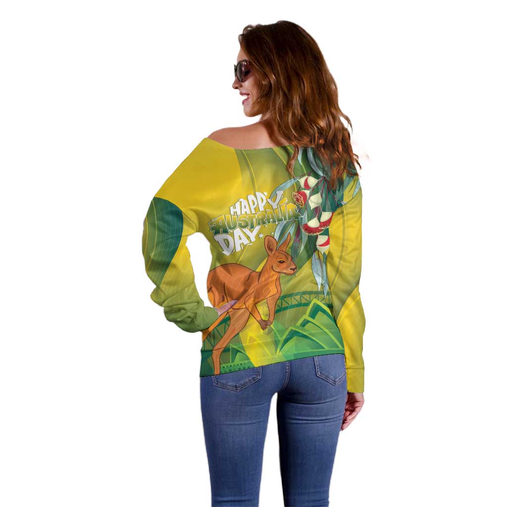 Australia Day Special Off Shoulder Sweater - Aussie Hoodie