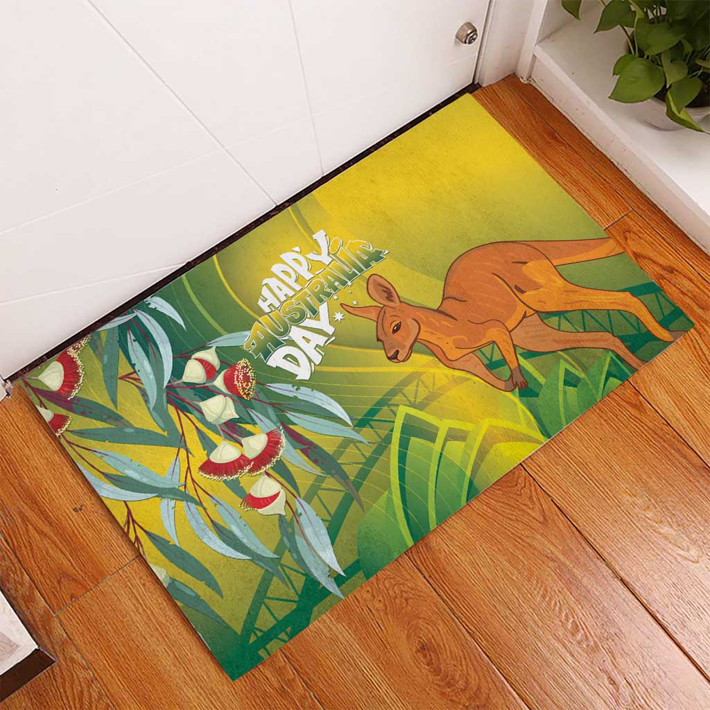Australia Day Special Rubber Doormat - Aussie Hoodie