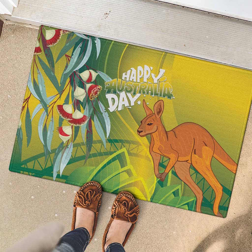 Australia Day Special Rubber Doormat - Aussie Hoodie