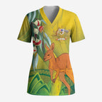 Australia Day Special Scrub Top - Aussie Hoodie