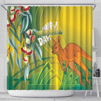 Australia Day Special Shower Curtain - Aussie Hoodie