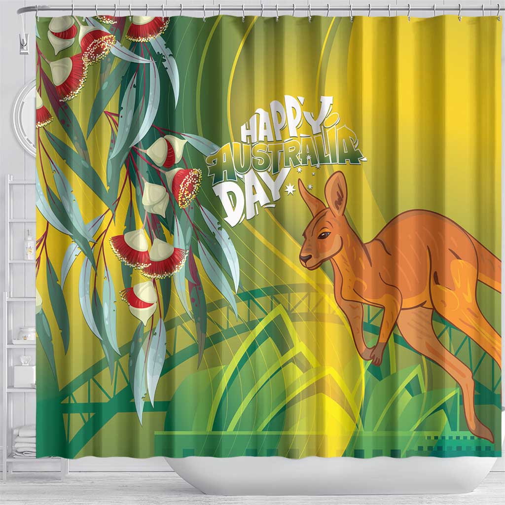 Australia Day Special Shower Curtain - Aussie Hoodie