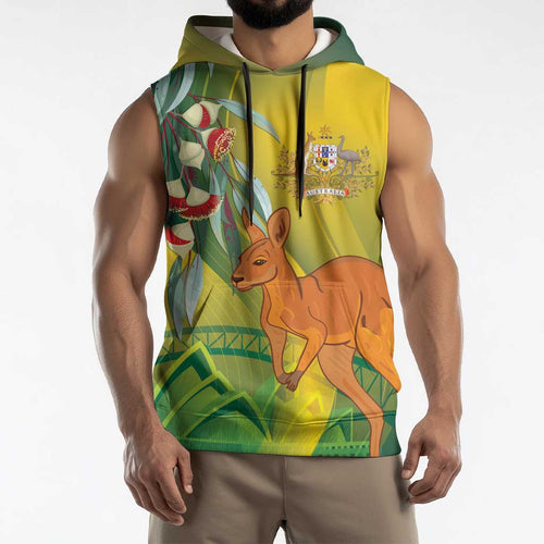 Australia Day Special Sleeveless Hoodie - Aussie Hoodie