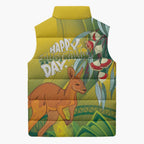 Australia Day Special Sleeveless Puffer Jacket - Aussie Hoodie