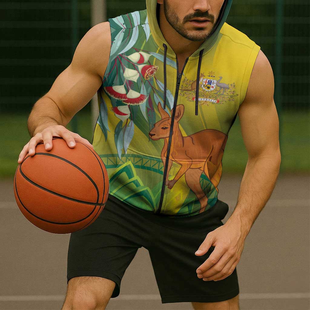 Australia Day Special Sleeveless Zip Hoodie - Aussie Hoodie