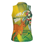 Australia Day Special Women Sleeveless Polo Shirt - Aussie Hoodie