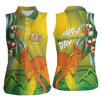 Australia Day Special Women Sleeveless Polo Shirt - Aussie Hoodie