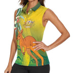 Australia Day Special Women Sleeveless Polo Shirt - Aussie Hoodie