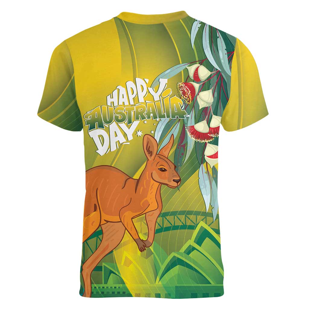 Australia Day Special Women V-Neck T-Shirt - Aussie Hoodie