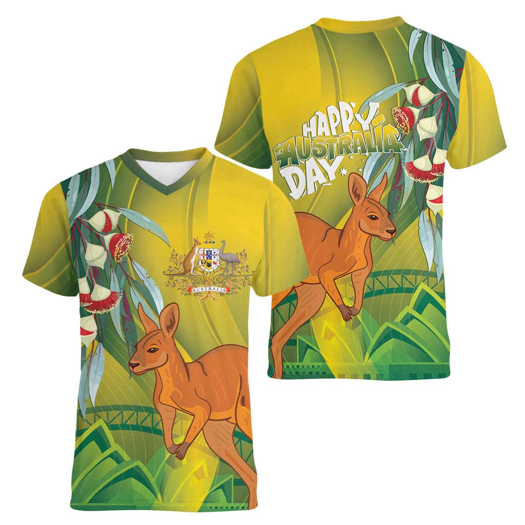 Australia Day Special Women V-Neck T-Shirt - Aussie Hoodie
