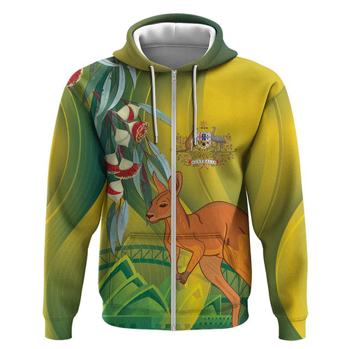 Australia Day Special Zip Hoodie - Aussie Hoodie