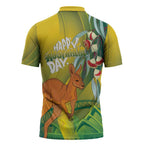 Australia Day Special Zipper Polo Shirt - Aussie Hoodie