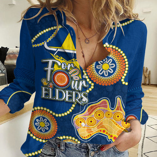 Personalised NAIDOC Week 2023 NRL Cowboys For Our Elders Women Casual Shirt LT7