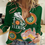 Personalised NAIDOC Week 2023 NRL Rabbitohs For Our Elders Women Casual Shirt LT7