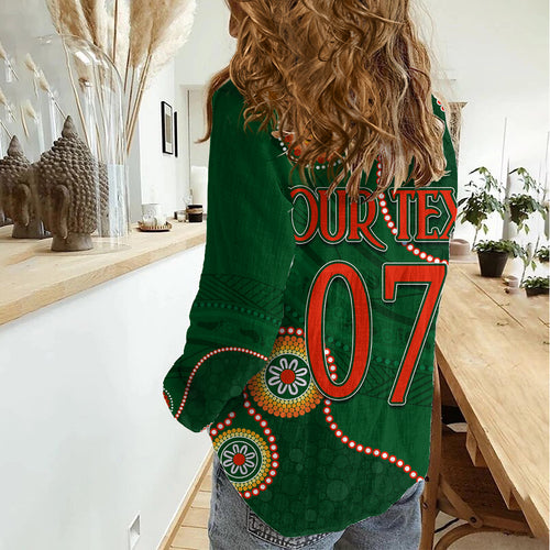 Personalised NAIDOC Week 2023 NRL Rabbitohs For Our Elders Women Casual Shirt LT7