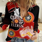 Personalised NAIDOC Week 2023 NRL Dragons For Our Elders Women Casual Shirt LT7