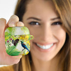 New Zealand Maori Mahuru AirPods Case Tui With Pikawakawa Spring Colors