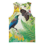 New Zealand Maori Mahuru Basketball Jersey Tui With Pikawakawa Spring Colors