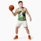 New Zealand Maori Mahuru Basketball Jersey Tui With Pikawakawa Spring Colors