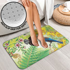 New Zealand Maori Mahuru Bathroom Set Tui With Pikawakawa Spring Colors