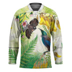 New Zealand Maori Mahuru Hockey Jersey Tui With Pikawakawa Spring Colors