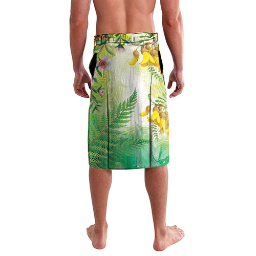 New Zealand Maori Mahuru Lavalava Tui With Pikawakawa Spring Colors