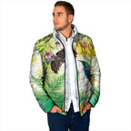 New Zealand Maori Mahuru Padded Jacket Tui With Pikawakawa Spring Colors