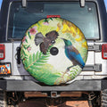 New Zealand Maori Mahuru Spare Tire Cover Tui With Pikawakawa Spring Colors