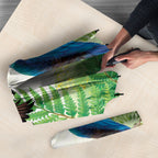 New Zealand Maori Mahuru Umbrella Tui With Pikawakawa Spring Colors