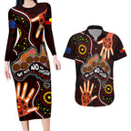 australia-indigenous-couples-matching-long-sleeve-bodycon-dress-and-hawaiian-shirt-we-vote-no-to-division-aboriginal-map